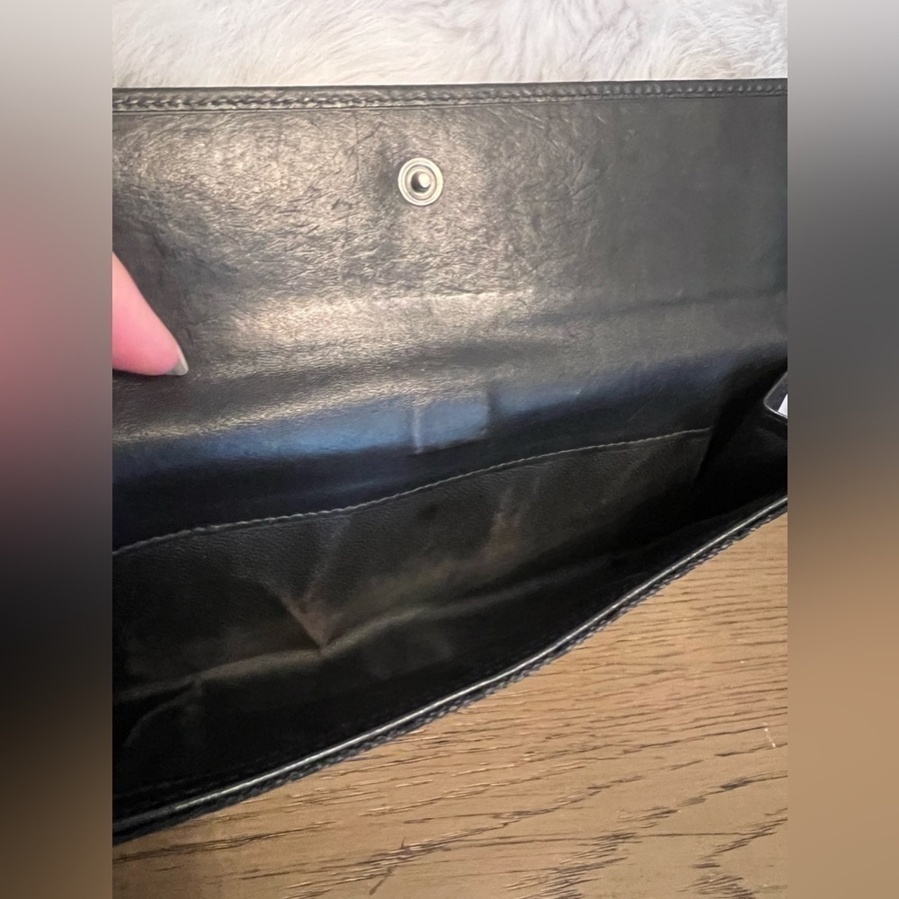 Authentic Gucci Vintage Guccissima Black Jackie O Long Wallet - Picture 2 of 11